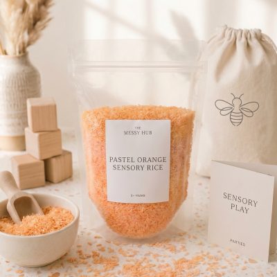 Sensory Rice – Pastel Orange