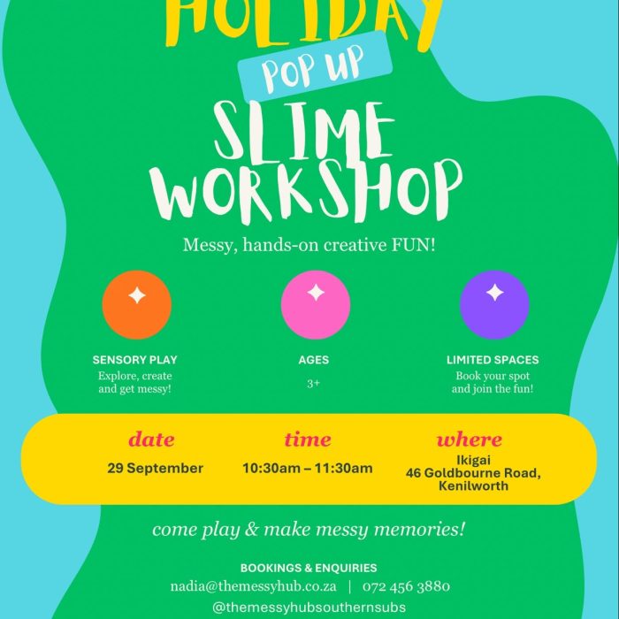 Slime making workshop, Ikigai kenilworth 29th September 10h30-11h30
